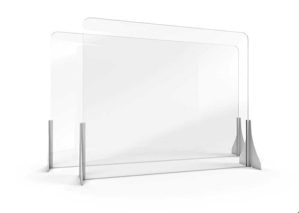 ACHOO® Crystal Clear Desktop Protective Screens 1000mm High