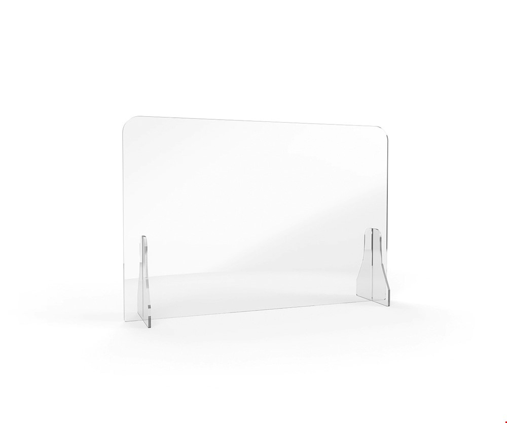 ACHOO® Crystal Clear Free Standing Perspex Screen With Stabilising Feet