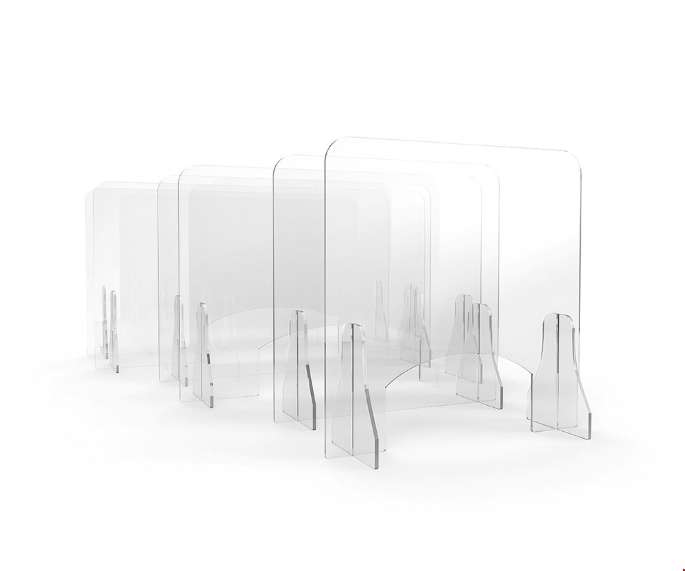 ACHOO® Crystal Clear Free Standing Perspex Screens Available in a Range of Sizes