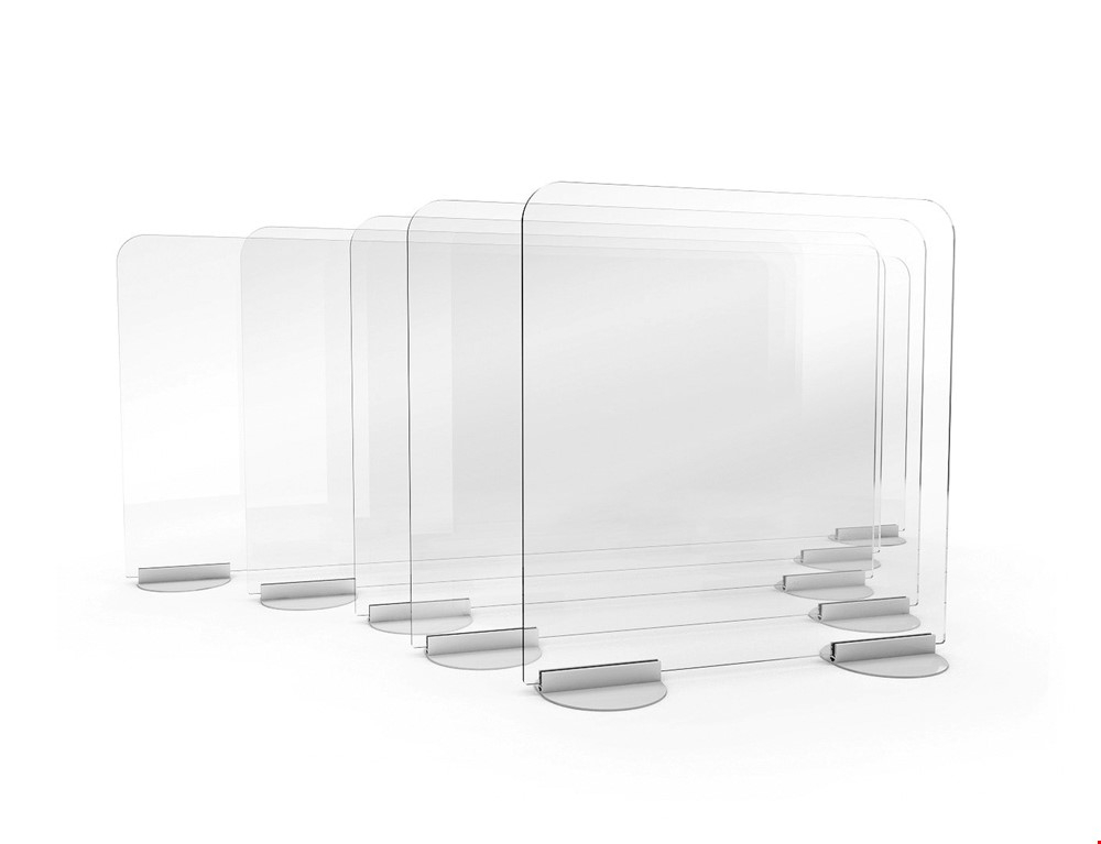 ACHOO® Crystal Clear Perspex Desk Protective Screens Available In A Range Of Sizes