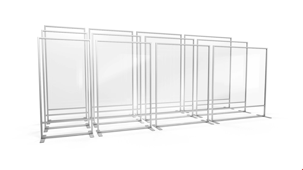 ACHOO® Freestanding Portable Partition Screen Available In A Choice Of Heights & Widths