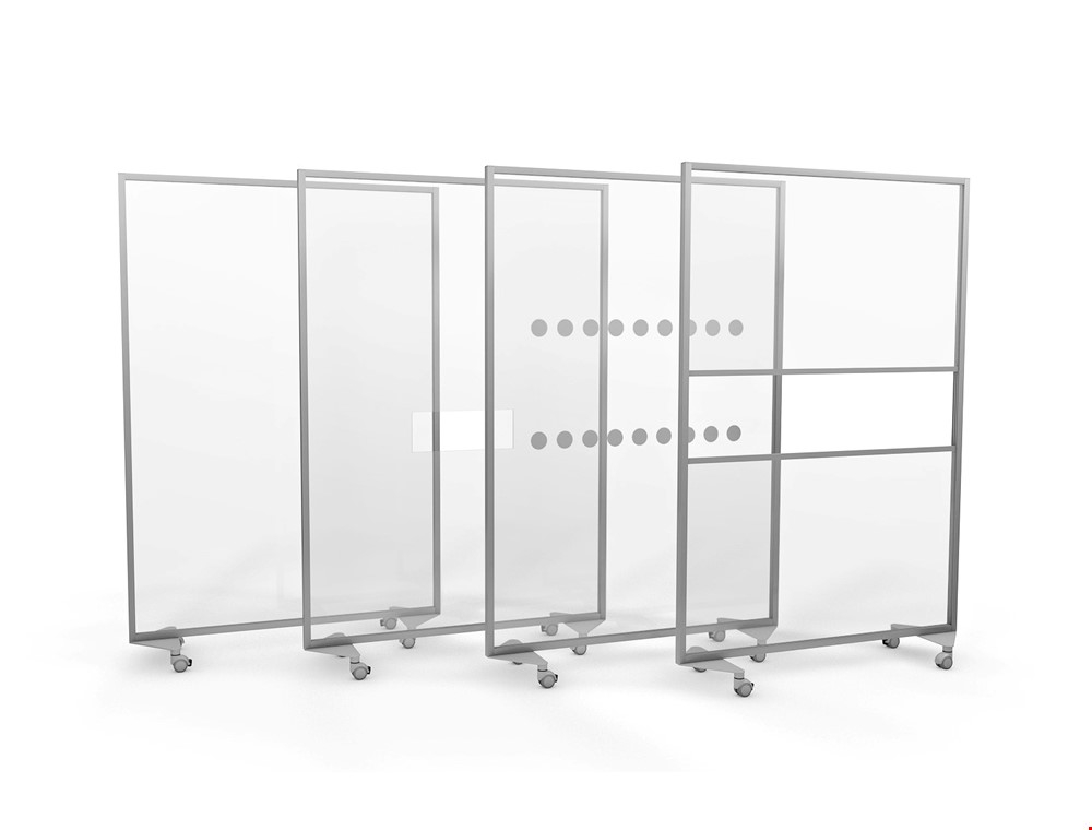 ACHOO® Mobile Perspex Screen Divider In A Range Of Sizes And Styles