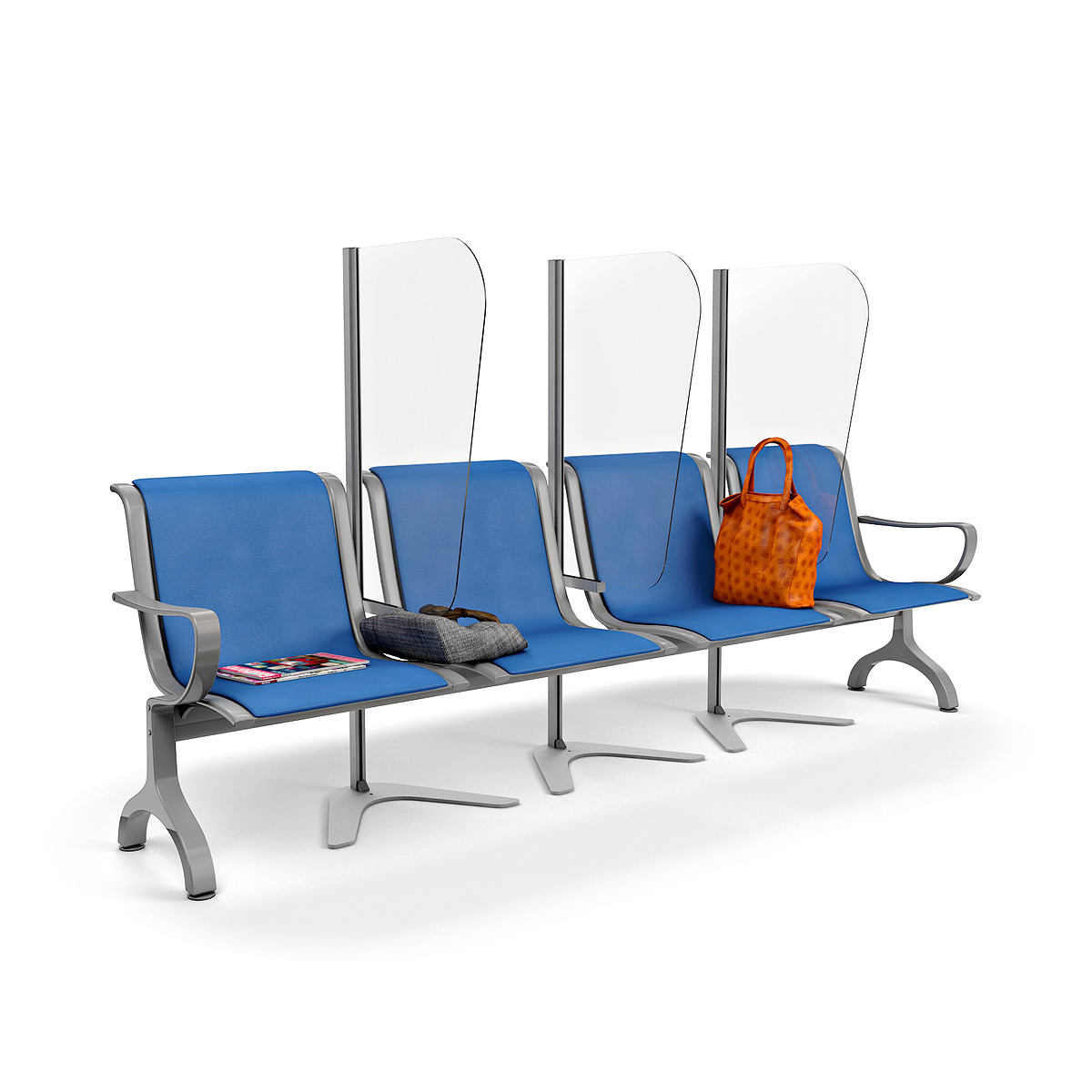 ACHOO® Patient Waiting Room Screen Divider For Bench Seating In Hospital Waiting Rooms And Doctor Surgeries