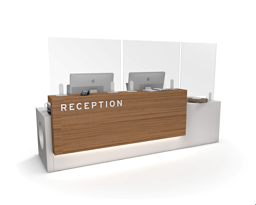 ACHOO® Perspex Reception Sneeze Guards Available In A Choice Of Sizes