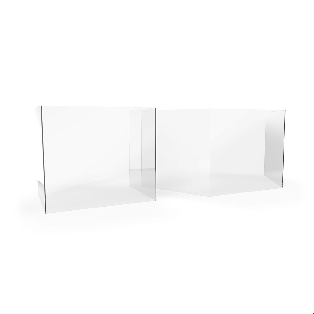 ACHOO® Screen Frameless Perspex Counter Protective Screen Is Wipeable And Hygienic, ideal For Shop And Reception Counters