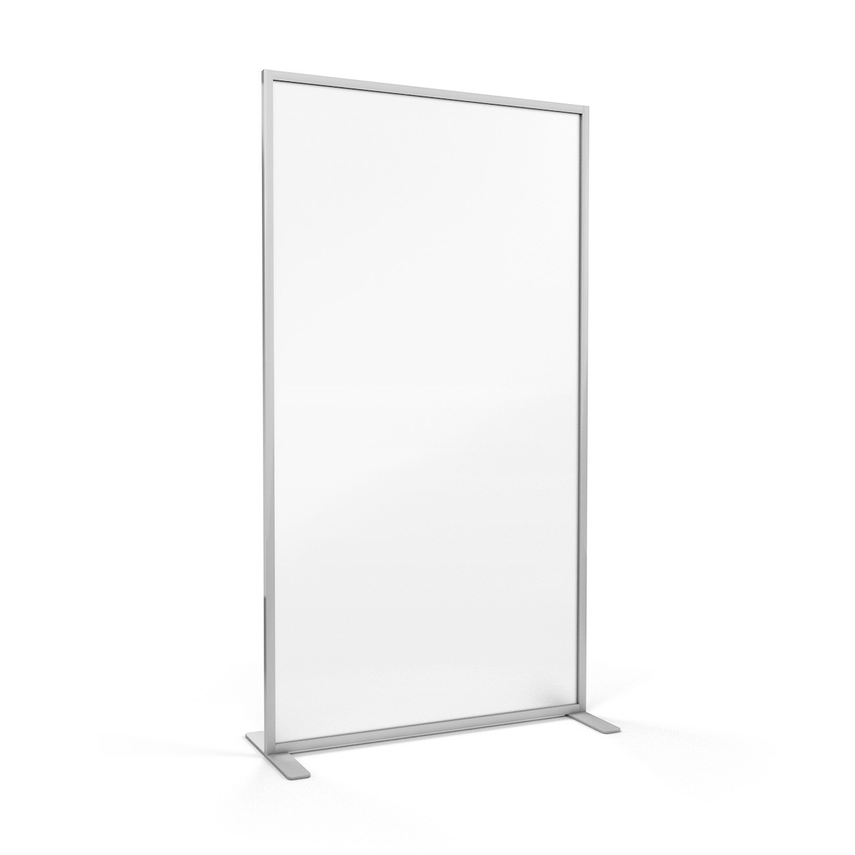 ACHOO® Frosted Perspex® Freestanding Office Screen With Low Profile Stabilising Feet