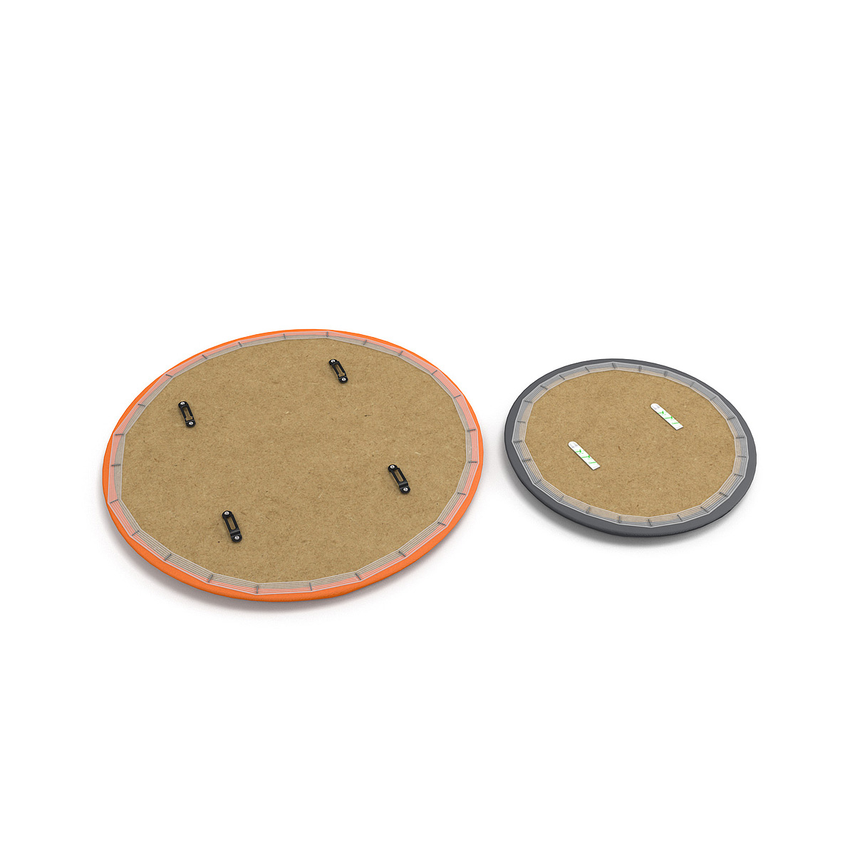 CARRERA™ Circular Acoustic Wall Panels Offer Two Fixing Options - Keyhole Bracket And Velcro