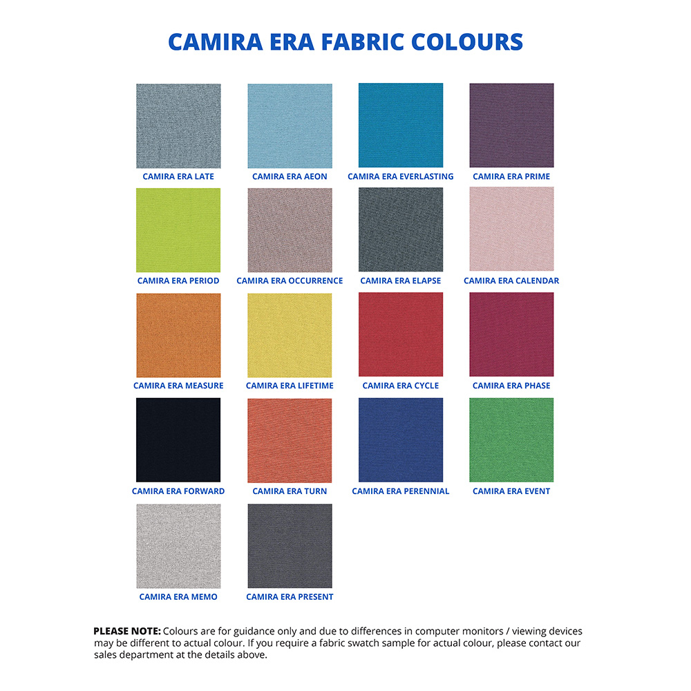 Acoustic Wallboards in Camira Era Fabric Colour Options