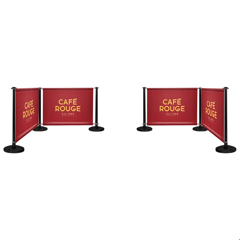 Adfresco® Cafe Barrier Kit With 4 Banners