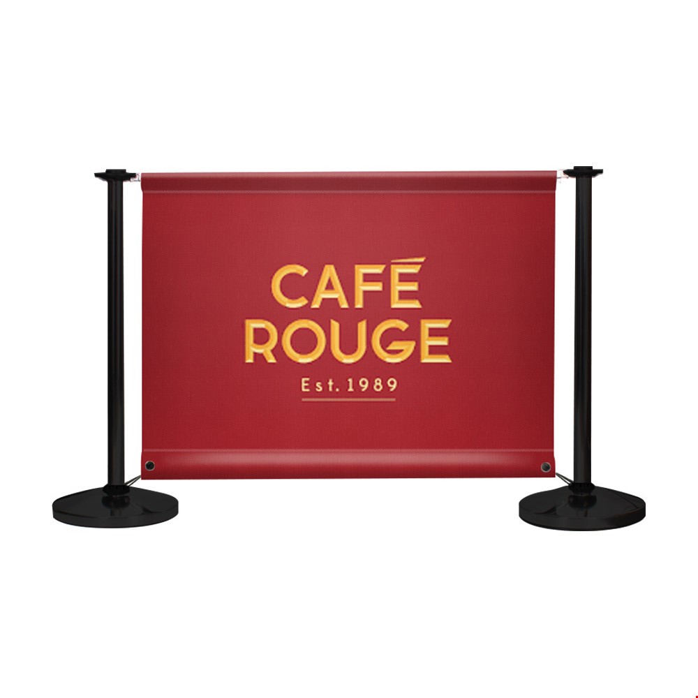 Adfresco® Cafe Barrier Kit With 1 Banner