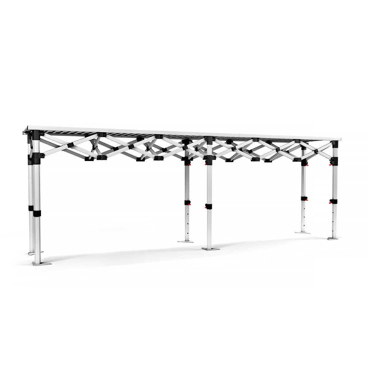 Aluminium Folding Concertina Counter Table 280cm