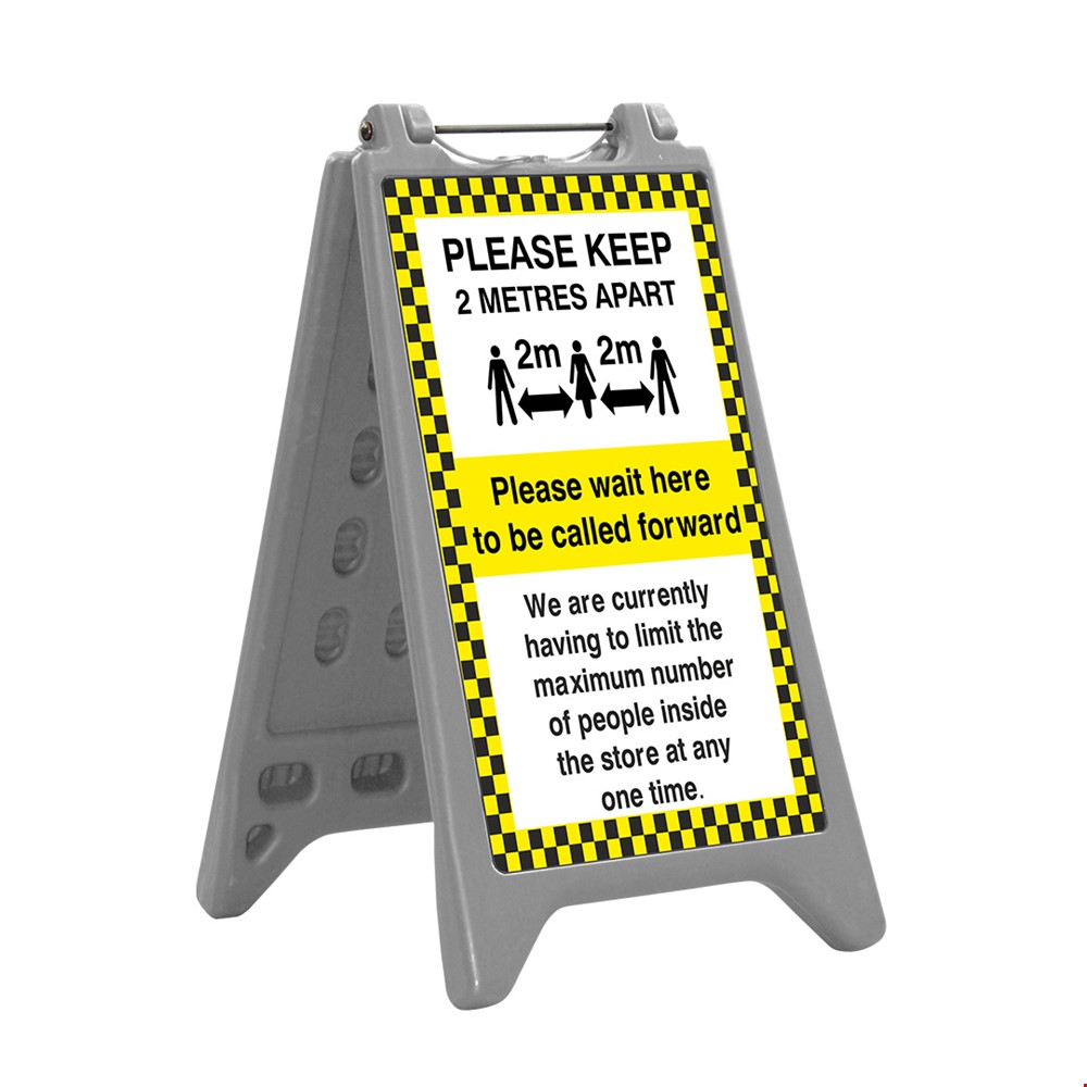 BORA Water Filled A-Board Advertising Sign - Suitable For Use as Hazard or Warning Sign