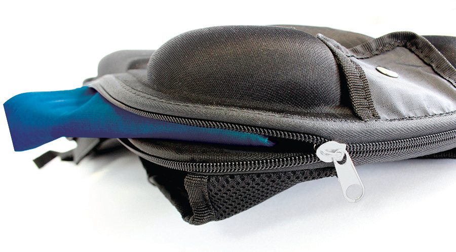 Hardware Bag with Zip Up Storage for Flag