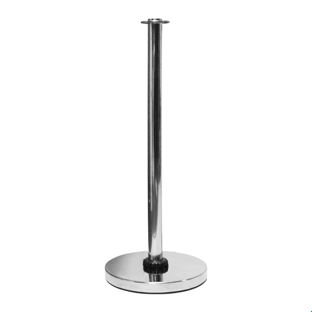 Budget Adfresco® Cafe Barrier Stanchion in Polished Stainless Steel 
