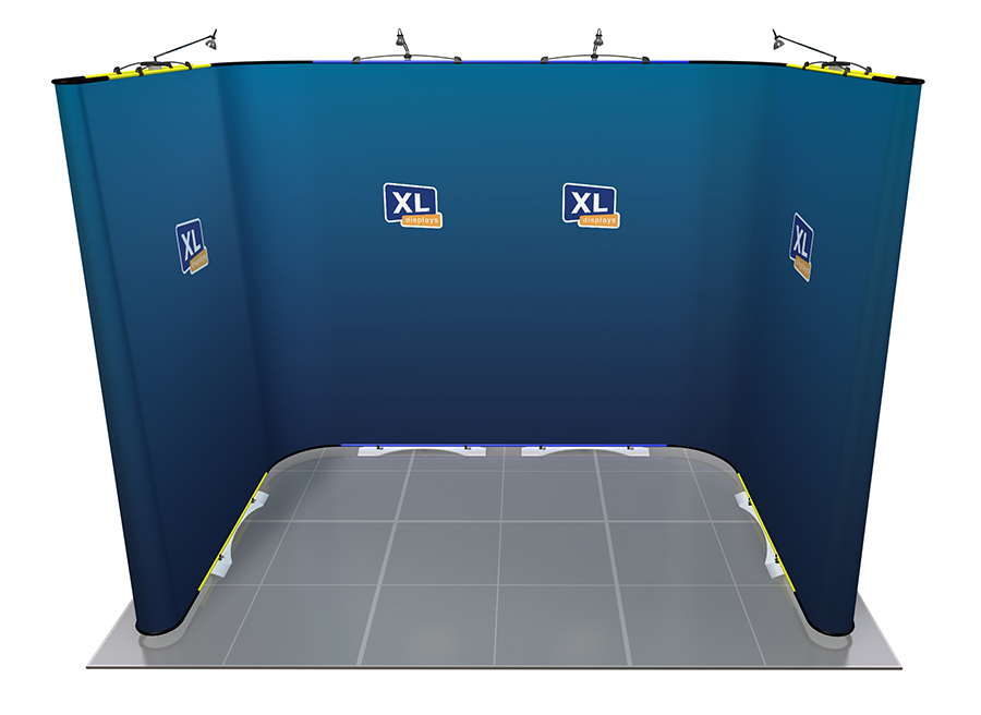 Twist Flexible Exhibition Stand 3m x 2m U-Shaped