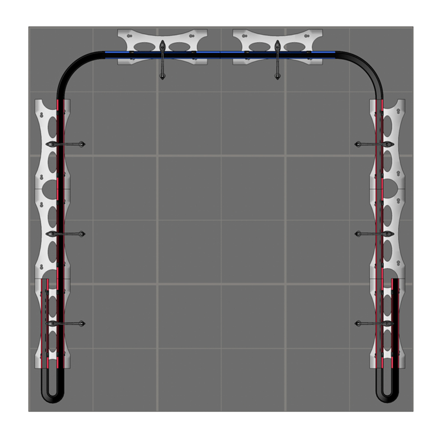 Floor Plan For 3m x 3m Twist Exhibition Stand