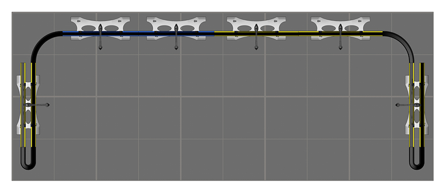 5m x 2m Twist Banner Stand Floor Pan