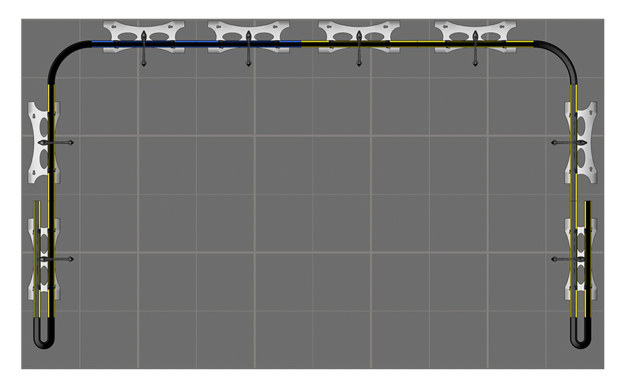 Floor Plan For 5m x 3m Twist Banner Stand