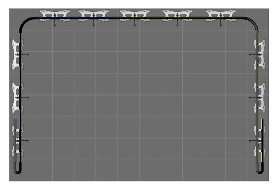 Floor Plan For Twist Banner Stand 6m x 4m