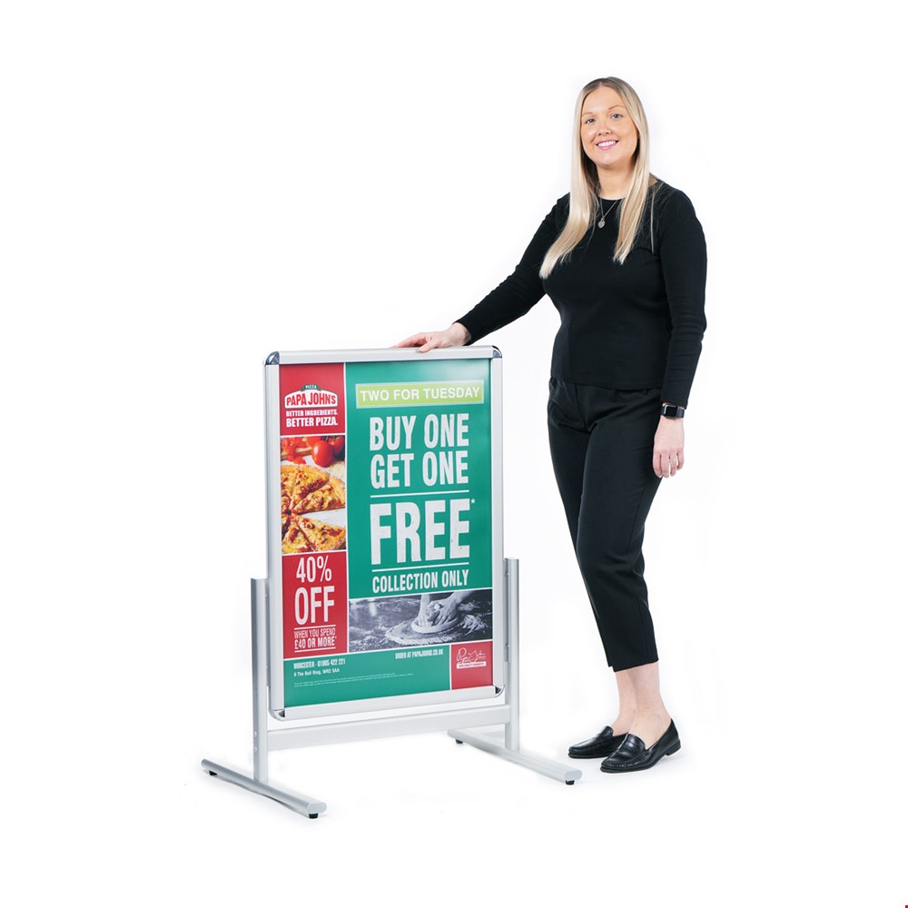 CAPTIVATE Double-Sided A1 Pavement Sign Board With Model