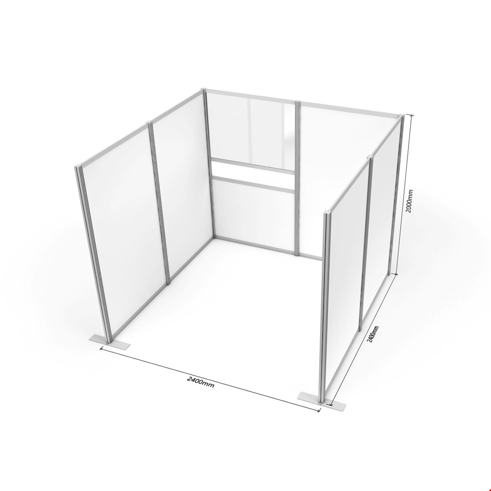COVID Vaccination Booth Screen Pod Cubicle Dimensions