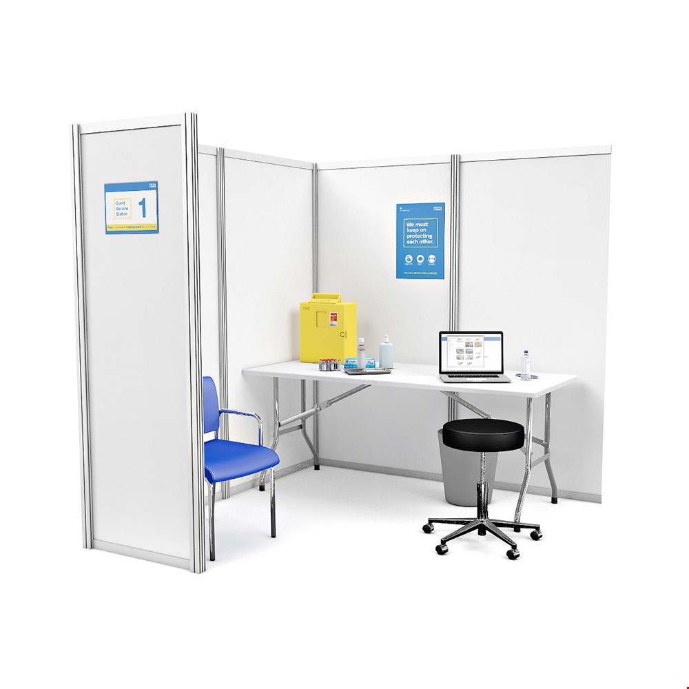 COVID-19 Vaccination Pod Cubicle Can Be Used As A Standalone Booth or Linked To Other Vaccine Pods