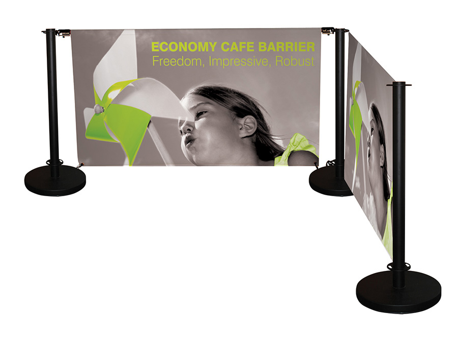 Cafe Banner Standard With Two Banners