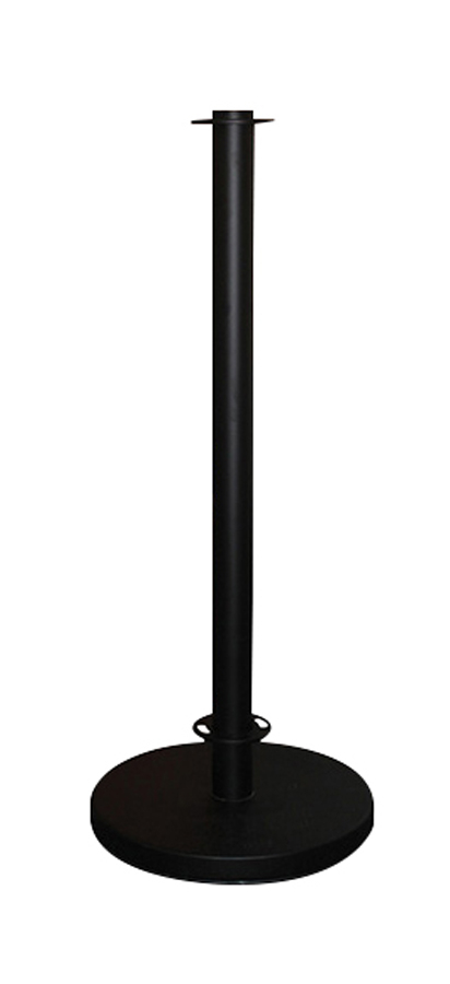 Standard café barrier post and base for use with printed café banner. Choice of black or chrome finish. Create outdoor dining areas with café barriers.