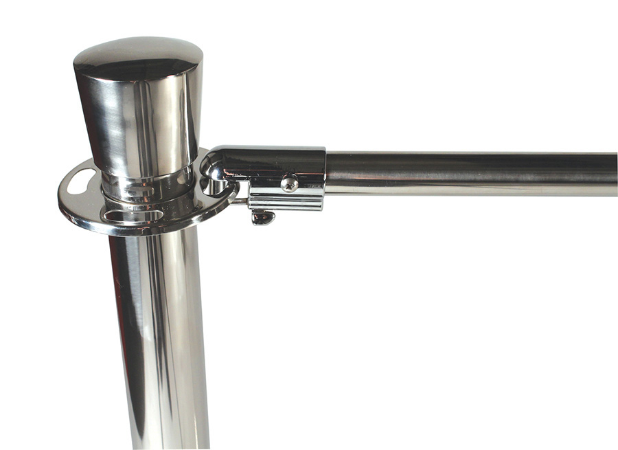 Cafe Barrier Deluxe System Post and Cross Rail