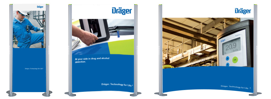 Centro 2 Curved Display Stand Available in 3 Widths