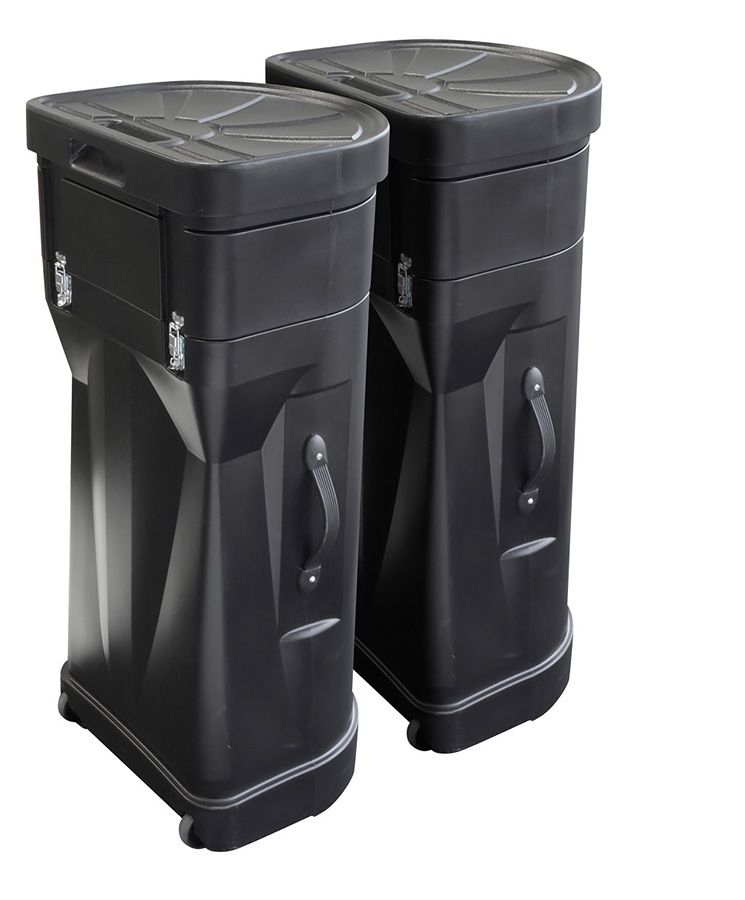 Supplied With Wheeled Cases For Easy Transportation 