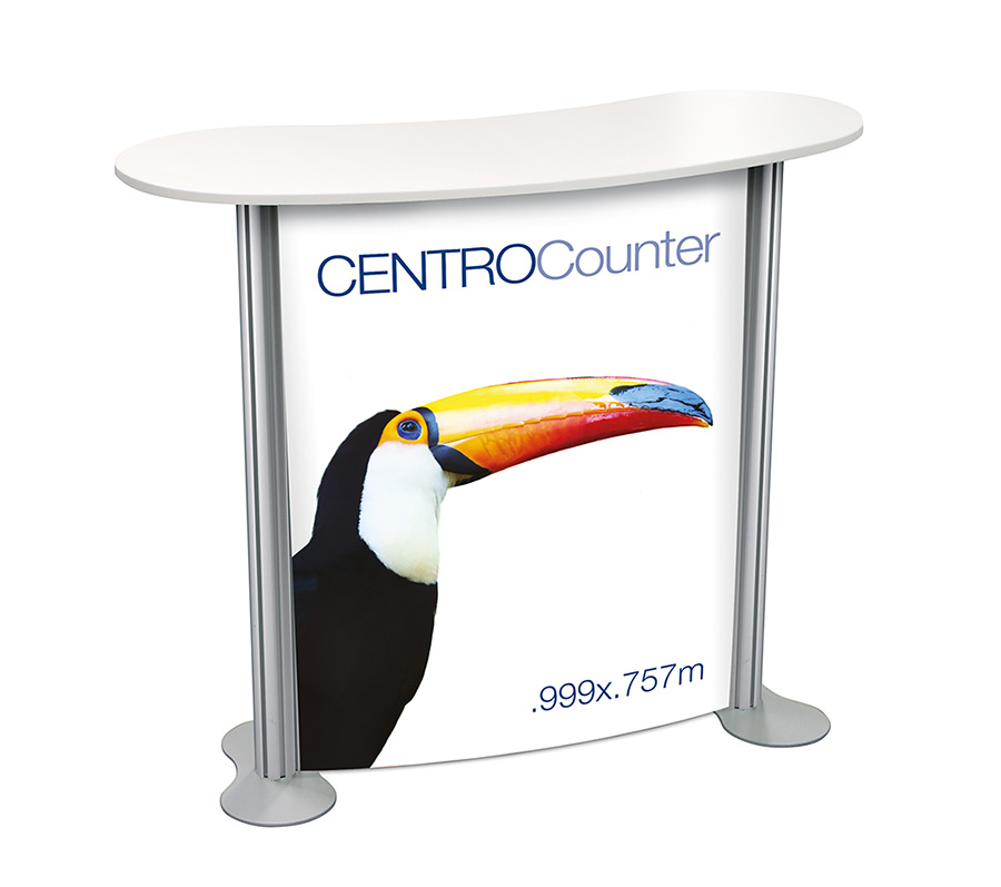 Professional Meet and Greet Counter with Printed Graphics
