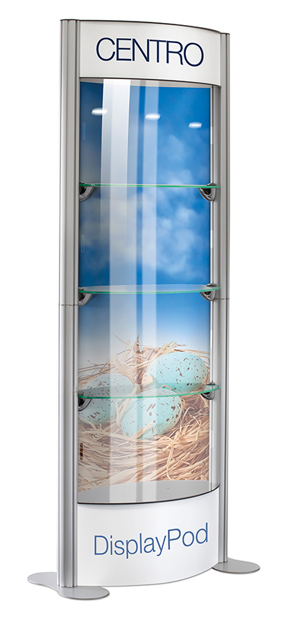 Printed Display Pod with Clear Perspex Front Panels