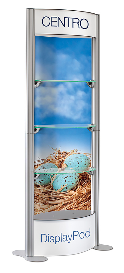 Centro Display Pod with Printed Header, Footer and Rear Infill Panels