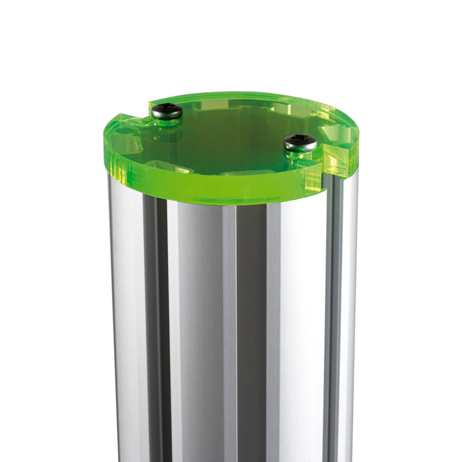 Acrylic Post End Cap in Green
