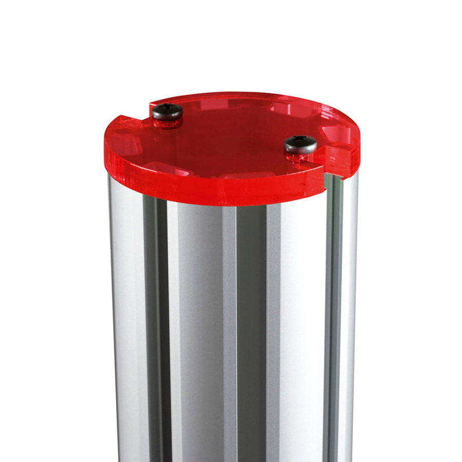 Acrylic Post End Cap in Red