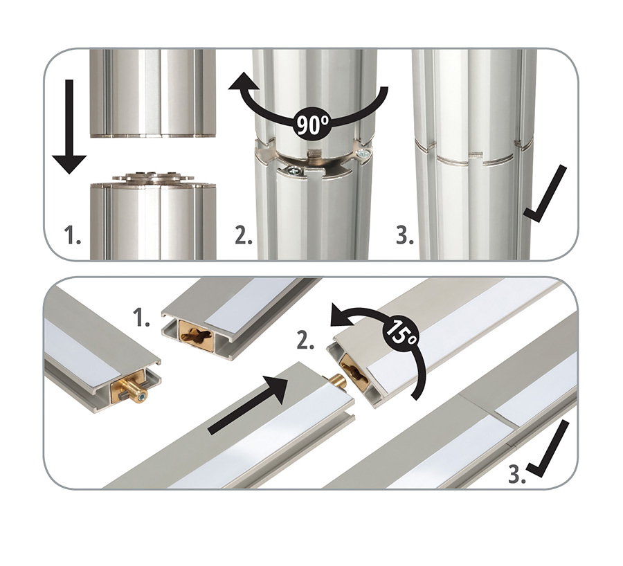 Centro's Unique RotrLink System Provides Easy and Fast Assembly