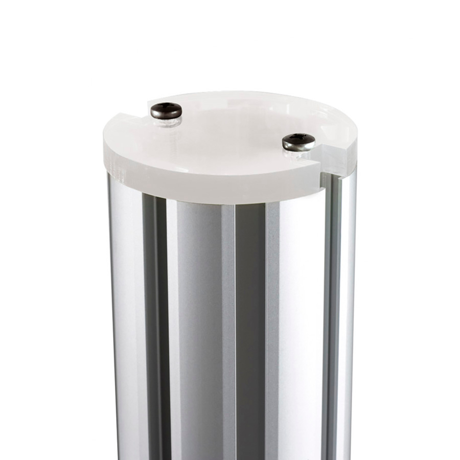 Centro Post with Frost White End Cap
