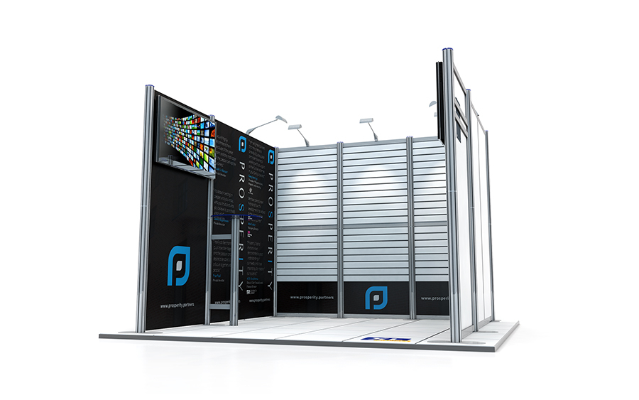 3x3m Centro Display Stand With 3 Sides