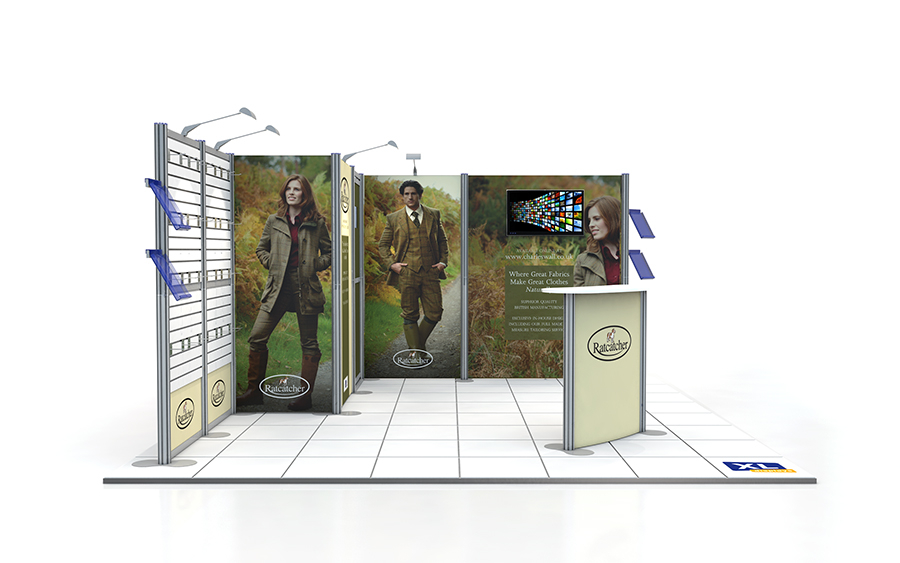 L-Shape Modular Centro Stand With Locking Cupboard