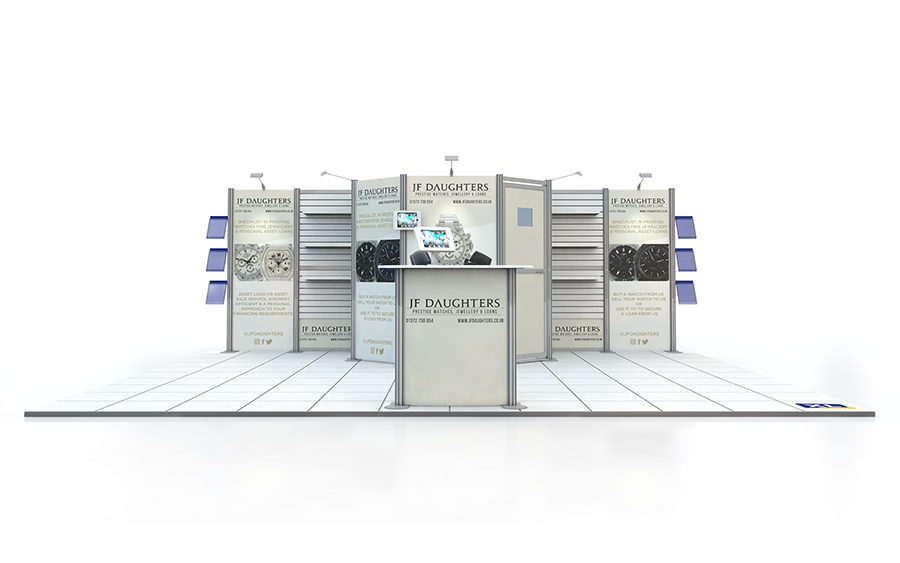 5m x 6m Modular Centro Exhibition Stand 