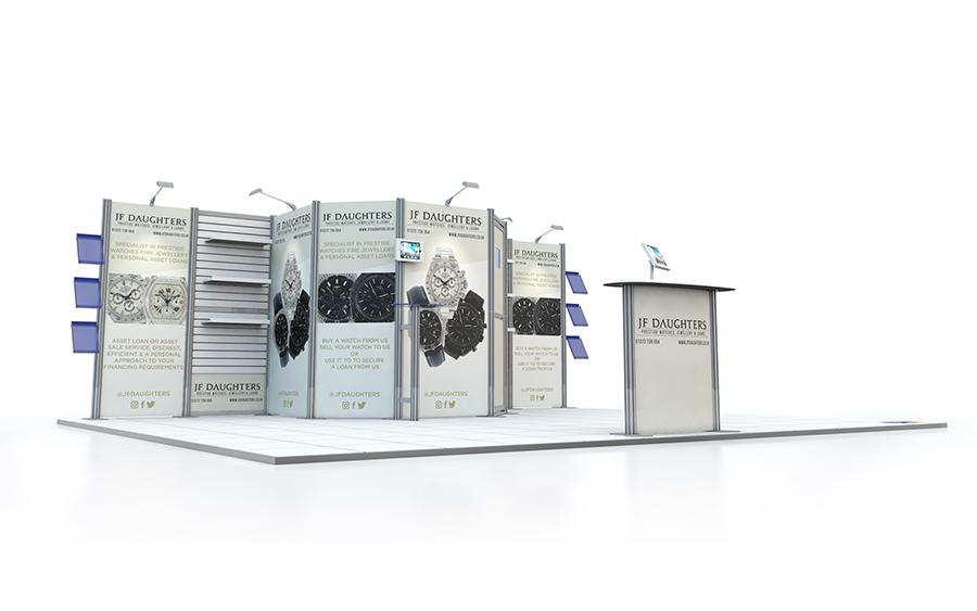 Centro Stand With Built-in Storage Cupboard