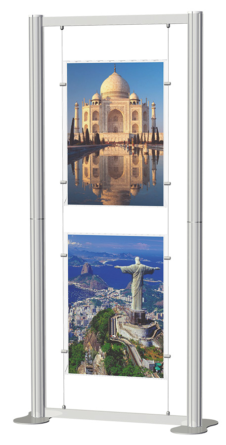 Centro Poster Display Stand with Large Poster Holders