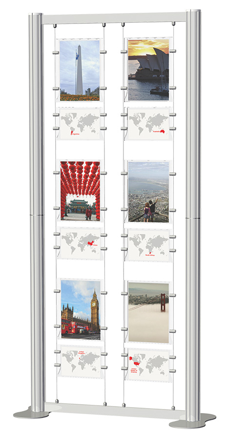 Centro Freestanding Poster Display Stand with Poster Holders