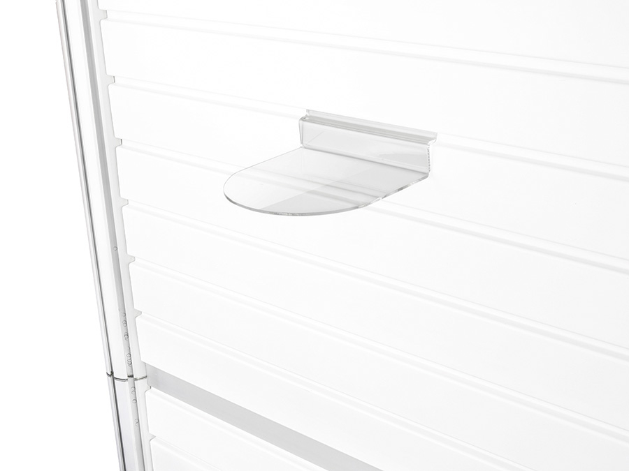 Curved Product Shelf for Centro Slatwall Display