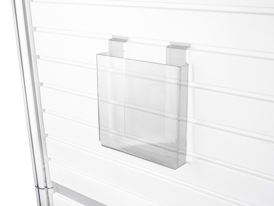 A4 Leaflet Holder for Centro Slatwall Display (Also Available in A5 and 1/3 A4 Sizes)