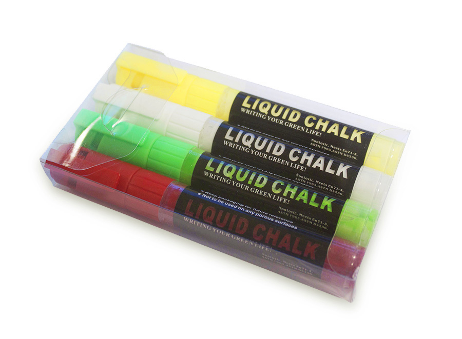 Liquid Chalk Pens Pack of 4 (Included)