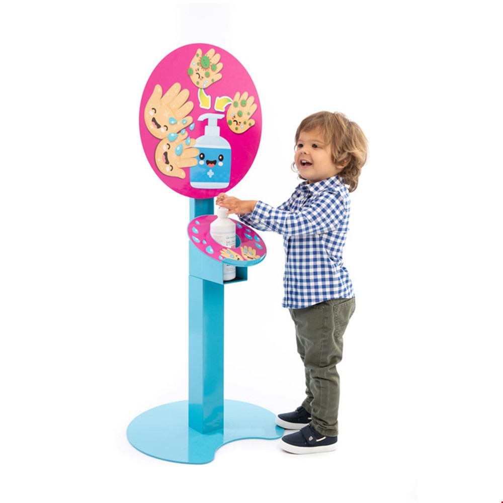 Childrens Height Adjustable Hand Sanitising Stands