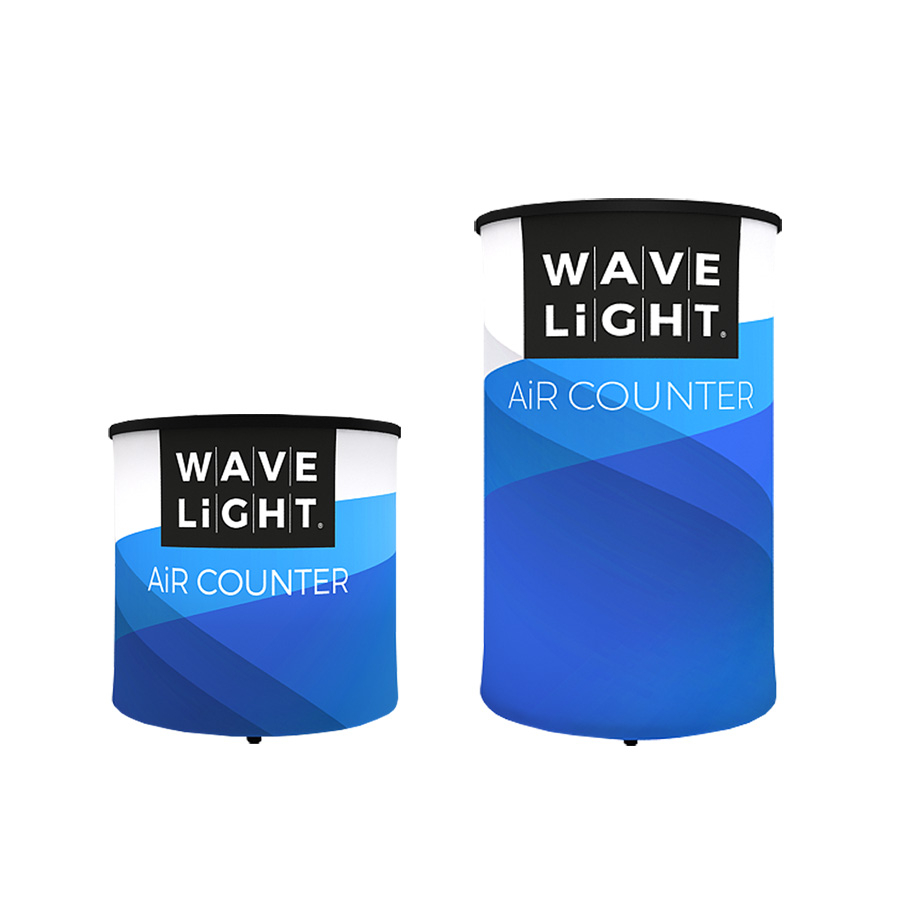 Round Wavelight Inflatable Backlit LED Counter Available in Two Sizes
