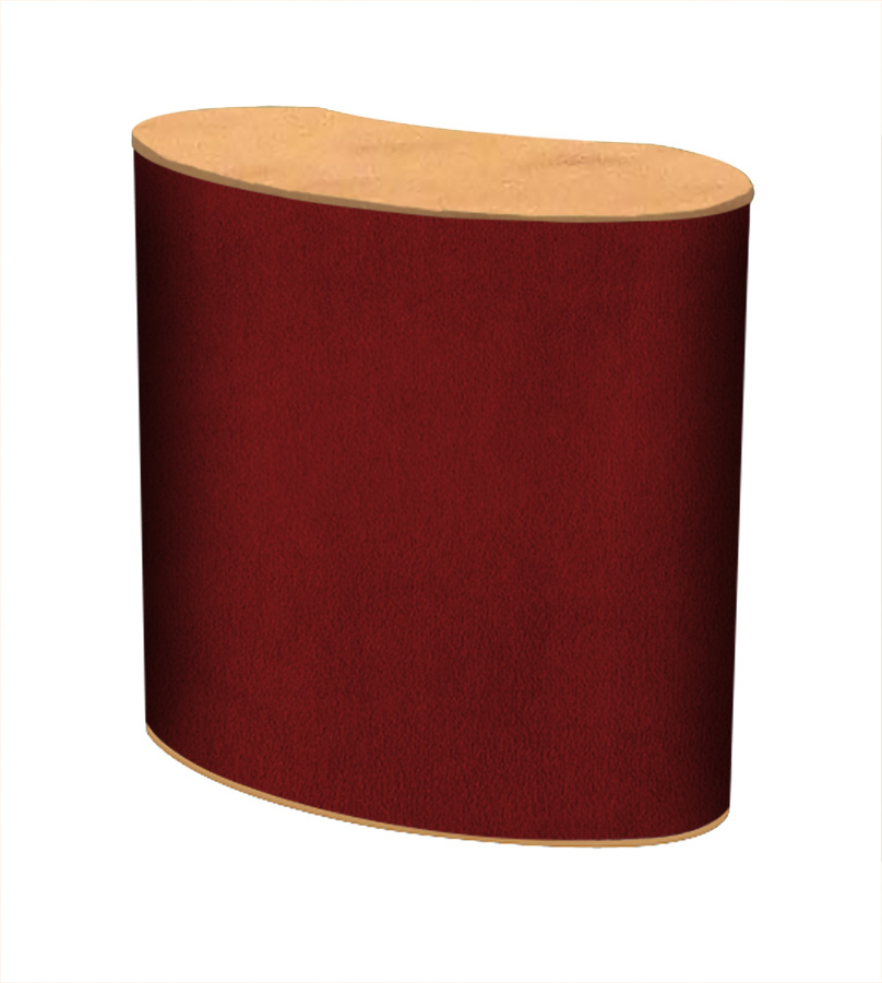 Curved Double D Counter With Fabric Wrap